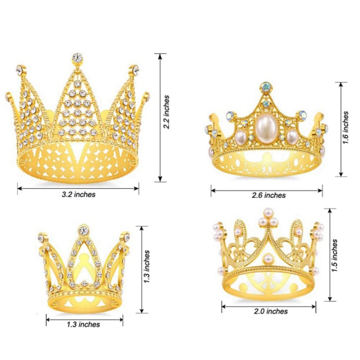 4Pcs%20Cake%20Topper%20Decorations%20Princess%20Crown%20Cake%20Decorations%20for%20Birthday,%20Wedding,%20Party%20and%20Baby%20Shower%20Crown%20-%20Image%203