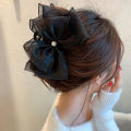 Fashion Tulle Big Bow Hair Claw Clips for Women Elegant Bowknot Hairpin Ponytail Clip Sweet Headdress Hair Accessories Yao Store.