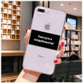 Russian quote slogan phone case for iPhone X XS Max 6 6s 7 7plus 8 8plus 5 5S se 2020 XR 11 11pro Max. 