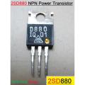 5Pcs- D880 2SD880 880 NPN Transistor 60V 3A 30W Bipolar Silicon Power Transistor TO-220 Package 3 Pin Leads Chip IC. 