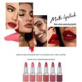 6Color Matte Moisturizing Lipstick Lipstick Matte Add High Texture Color Comfortable Effect Matte Durability F4T9. 