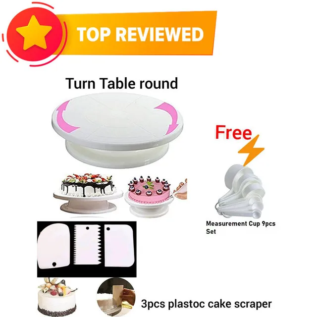 Combo%20Cake%20Decorating%20Turn%20table%20&%203%20PCS%20Plastic%20Cake%20Scraper%20Free%20Measurement%20Cup%20set%20-%20Image%203