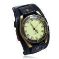 Boho Handmade Sew Wide Belt Strap Leather Men Pointer Watch Bracelets For Women Male Punk Vintage Jewelry.
