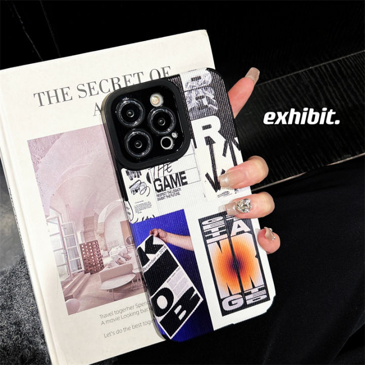 Trendy%20luxury%20label%20pattern%20cases%20iPhone15promax%201413%2012%2011%20Pro%20Max%20cases%20iPhone12%20iPhone11%20Silicone%20Soft%20Shell%20Cover%20-%20Image%208
