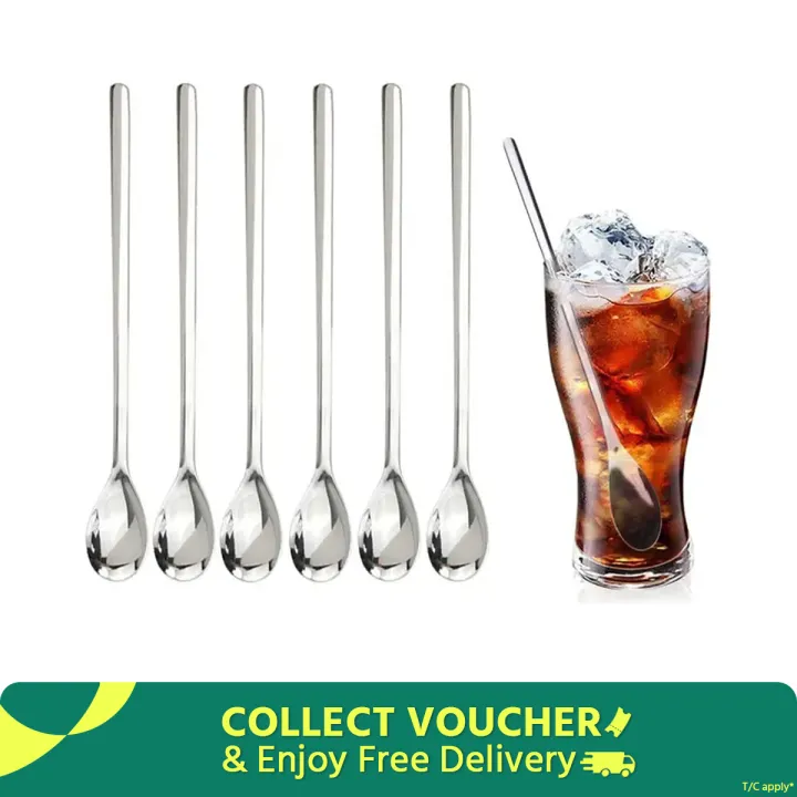 6pcs%20Long%20Handle%20Spoon%2018/10%20Stainless%20Steel%20Spoon%20Set%20Mixing%20Spoon%20Ice%20Cream%20Spoon%20Long%20Spoon%20Iced%20Tea%20Spoon%20Milkshake%20Spoon%20-%20Image%202