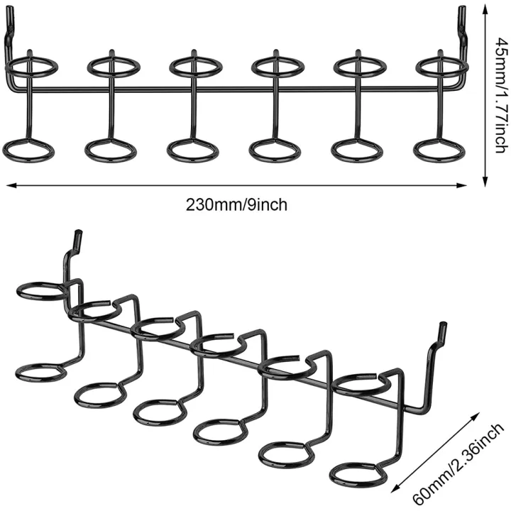 Peg%20board%20accesorries-4%20x%20Pegboard%20Hook-Black%20-%20Image%203