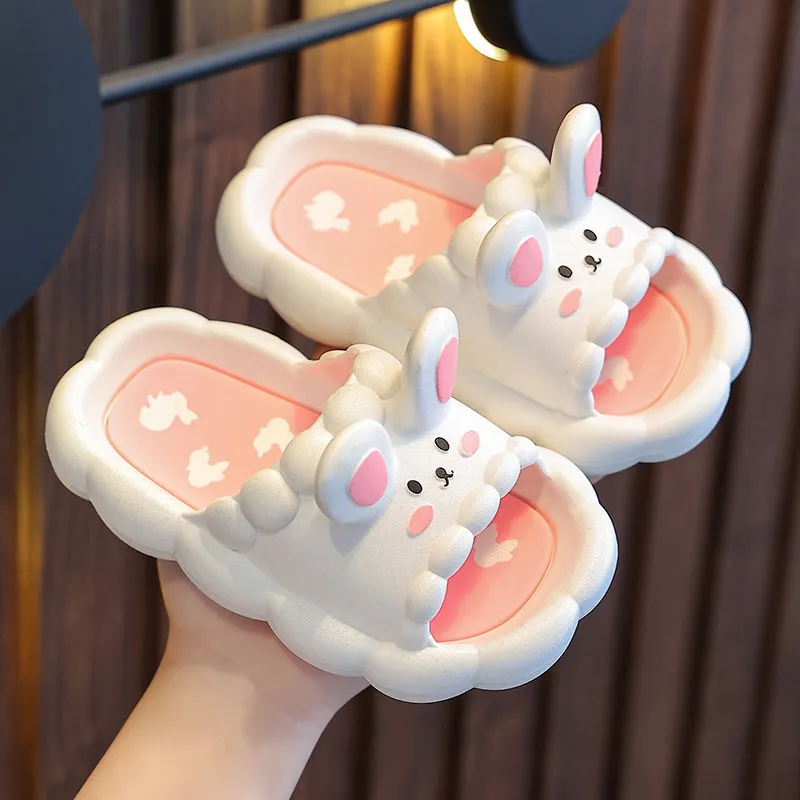 Summer Children's Slippers Cute Cartoon 3D-Rabbit Slippers