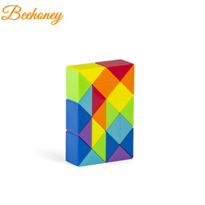 Dingsheng 24 36 48 60 72 Segments Magic Rule Snake Multi-color 3D Puzzle Game Cube Twist Transformable Kid Puzzl