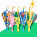 Children's umbrella automatic long-handled children's umbrella for boys and girls kindergarten baby cartoon umbrella advertising umbrella.