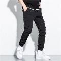 Fashion Multi-Pockets Winter Cargo Pants Men Fleece Liner Thick Warm Slim Fit Joggers Streetwear Casual Thermal Trousers Pants.