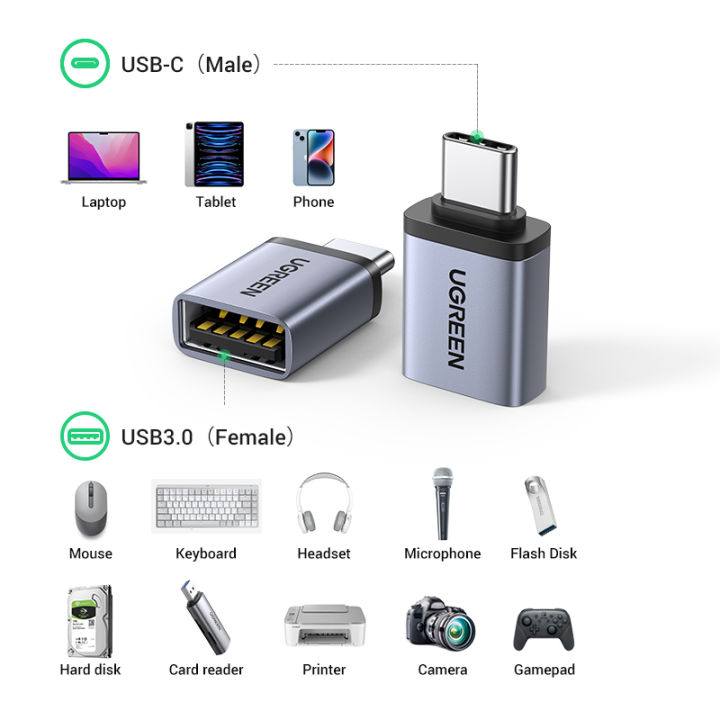UGREEN%20USB%203.0%20OTG%20Adapter%20Type%20C%20Male%20to%20USB%203.0%20Female%20OTG%20Adapter%20for%20MacBook%20Pro,%20Chromebook,%20Microsoft%20Surface%20Go,%20Samsung%20Galaxy%20S23%20S22%20Ultra%20Note%2020%20-%20Image%205