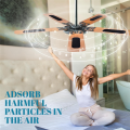 3 Pack Ceiling Fan Air Filter Easily Sticks on Ceiling Fan Blade Top, Invisible & Aesthetic A. 