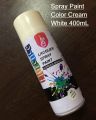 CREAM WHITE Color 400mL Spray Paint Multipurpose Spray Paint Cream White Color Uses Metal Wood Plastics Motor Cycles Bi-Cycle Furniture Etc..