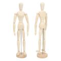 Wooden Mannequin, Wooden Figures 16in Mini Various Shapes for Desks for Bedside Tables for Bookshelves. 