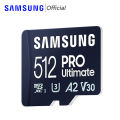 SAMSUNG PRO Ultimate Micro SD Card 128gb SD Memory Card Reader U3 4K V30 A2 Memory TF Card 512GB 256GB High Speed 200M/s For PC. 