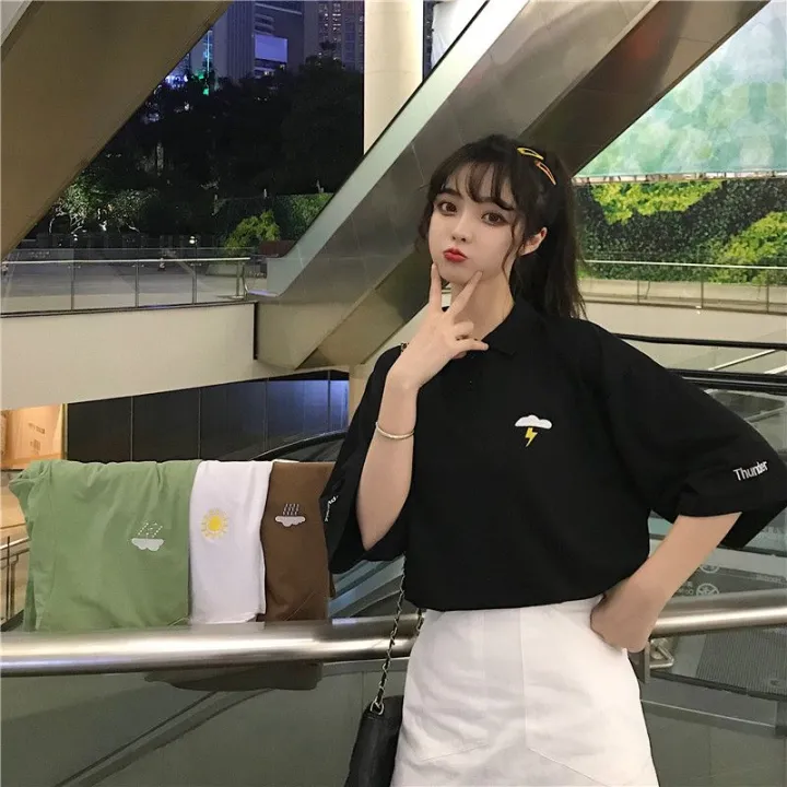 Summer%20Matcha%20Green%20polo%20Korean%20Style%20Loose%20Short%20Sleeve%20Shirt%20T%20T-shirt%20Female%20Student%20ins%20Fashionable%20Clothes%20with%20Half%20Sleeves%20Avocado%20Green%20-%20Image%205