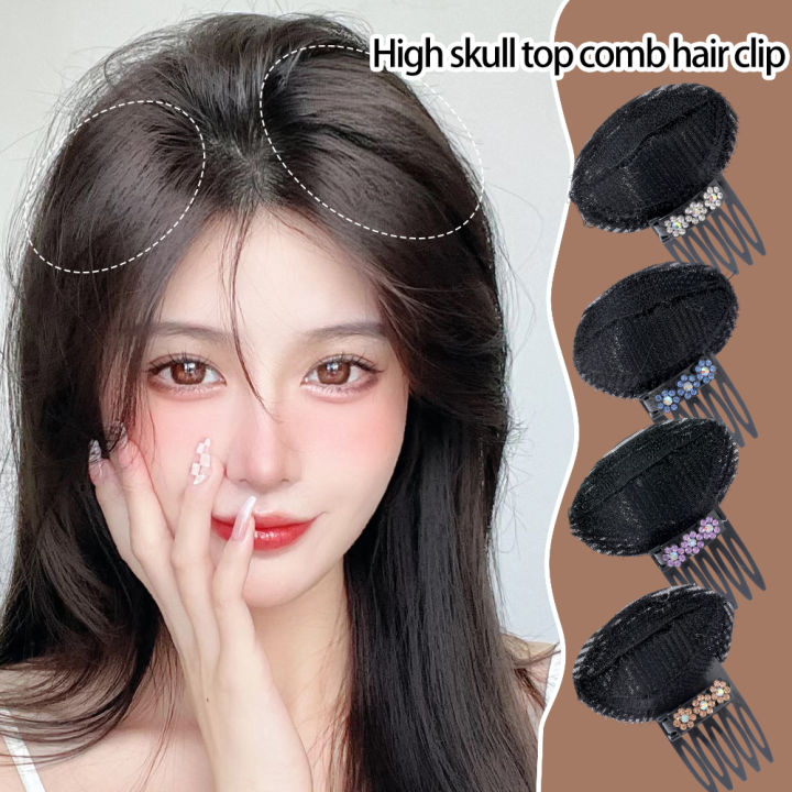 1pcs%20Rhinestone%20Invisible%20Fluffy%20Sponge%20Hair%20Clip%20Front%20Hair%20Line%20Volume%20Base%20Puff%20Cushion%20Hair%20Bun%20Hair%20Styling%20Hair%20Hairpin%20-%20Image%203