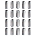 20 Pcs Thread Reducing Nuts Screw Sleeve Bolt Conversion Nuts M8 Male To M6 Female Thread. 