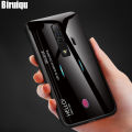 Biruiqu For Red Magic 7 / Redmagic 7s Shockproof Gradient Tempered Glass Back Soft Silicone Edge Case Cover. 