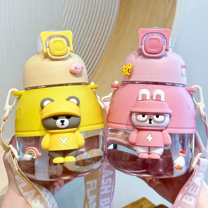 1100ML%20Kawaii%20Bear%20Water%20Bottles%20With%20Straw%20Large%20Capacity%20Cartoon%20Tumbler%20Children's%20Cup%20For%20School%20Outdoor%20Travel%20DrinkwareBasketball%20-%20Image%202