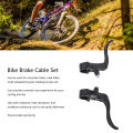New Bike Brake Cable Set Bicycle Shifter Cable Housing Kit With Brake Levers End.