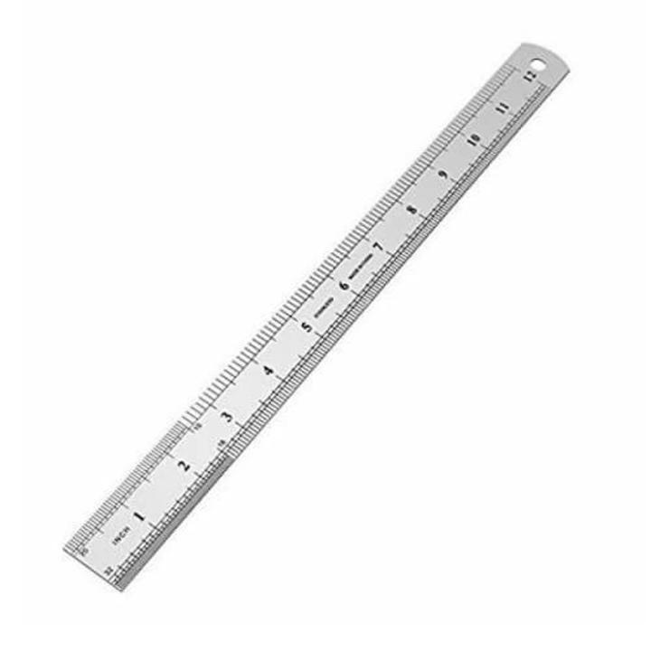 Stainless Steel Ruler/Scale - 30cm / 12 inch - 1pc