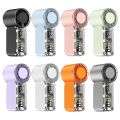 Super Mini Handheld Turbo Fan with Display & LED Light | Transparent 5 Speed Pocket Fan (Cyberpunk Design) Mini Fan + Light.