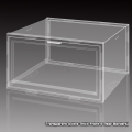 Stackable Transparent Shoe Storage Box with Double Doors - 1 -Layer Stackable Organizer - New.