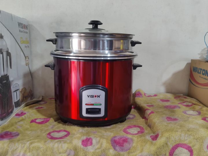 VISION%20Rice%20Cooker%203%20L%20REL-40-06%20SS%20Red%20(Double%20Pot)%20-%20Image%202
