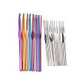 22pcs Set Multi-Colour Aluminum Crochet Hooks Needles Knit Weave Craft Yarn. 