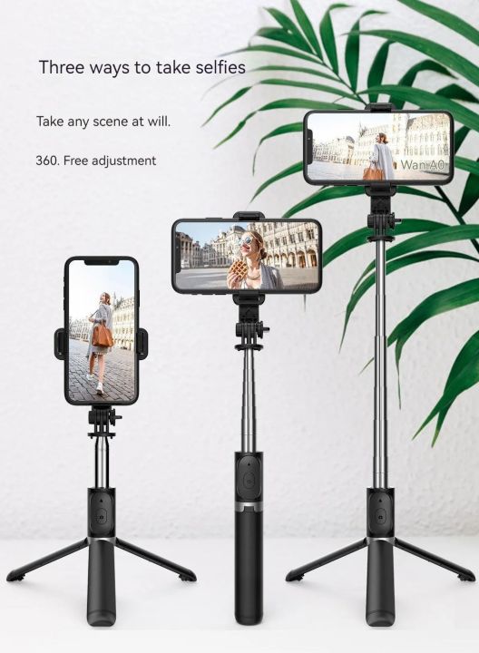 Q07%20(100cm)%20Bluetooth%20Integrated%20Selfie%20Stick%20with%20Light%20and%20Bluetooth%20Remote%20Control%20-%20Image%208