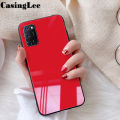 Casinglee For OPPO A52 case Glass silicon Full Protection Tempered Glass Back cover for OPPO A52 Phone cases For girls and Boys.