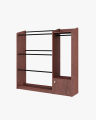 CUPBOARD Alana, Strong structure 4/4 fit Alna with 1 Door Storage Cabinet, Modern Home Cloths Hanging Cabinet Alana by Nice Furniture.