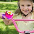 Kids Funny Bicycle Bell And Rainbow Streamers Daisy Flower Horns Bike Children Girls Cycling Ring For Handlebars. 