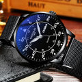 【Exclusive Offer】Golden Time Brand Cross-Border Men's Ultra-Thin Dual Calendar Quartz Student Watch Water-Resistant Watch for Men. 