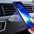 Magnetic Car Phone Holder Mount Mini Strip Cell Phone Stand Universal Paste Holder Multi-Functional Cellphone Dashboard Holder N50 Magnet Mount Strip Top Quality with 2 Units Metal Sheets.