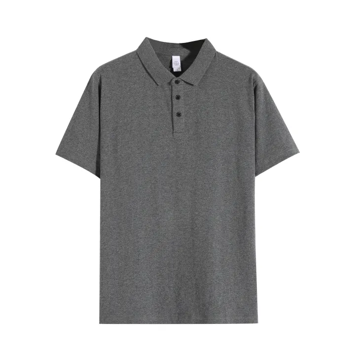 Xinjiang%20long-staple%20cotton%20250g%20heavy%20dark%20green%20short-sleeved%20polo%20shirt%20for%20summer%20loose%20khaki%20lapel%20men's%20t-shirt%20-%20Image%207