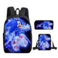 2022 Sonic the Hedgehog School Bag Three-Piece Set Sonic Backpack Set Anime Backpack for Primary and Secondary School Students Amazon. 
