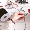 Kaitun 2 mm Elastic Cord Stretch String Elastic Beading Cord Craft Thread for Jewelry Making (Black). 