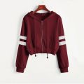 Tops Pullover Long Solid Womens Hoodie Casual Blouse Sleeve Sweatshirt Hooded Women's Blouse Long Sleeve with Pocket.