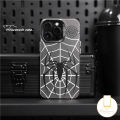 MissConnie Casetify Cool Trendy Brand MARVEL Spider Man Couples Phone Case Compatible for IPhone 15 11 14 12 13 Pro Max 14 15 Plus X XR XS Max Shockproof Plating Metal Soft Silicone Cover. 