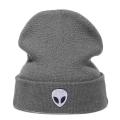 【BestGO】Warm Alien Embroidery Beanie Cap Knitted Hat. 