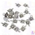 Metal Battery Spring Terminal Nickeling Plate Connector- 3Pair Holder Steel Contact Copper Wire Positive Negative Conversion Remote For AA AAA 18650 14500 Etc. Batteries. 