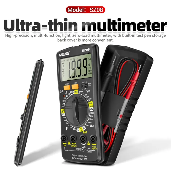 ANENG%20SZ08%20Digital%20Multimeter%20Ultra-Thin%20Storage%20Professional%20Multimetro%20Auto%20Voltmeter%20AC%20DC%20Resistance%20Handhold%20Testers(Black)%20-%20multimeter%20-%20Image%202