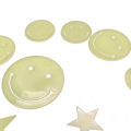 Radiant round smiling face, star patch, children's student room dormitory fluorescent three-dimensional wall sticker, luminous sticker.