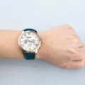 MEGIR watch men watch waterproof genuine three large luminous dial sports watch 2012G (Rose goldWhite). 