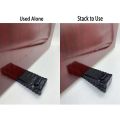6 Pack Door Stopper Rubber Wedge - Sturdy and Stackable Door Stoppers - Slip-Resistant Rubber Door Stop Works on All. 