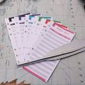Expense Tracker Budget Sheets with Hole 24Pcs Loose Leaf Cash Money Envelop for A6 Binder Wallet Pockets Planner. 