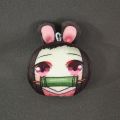 bracelet diy accessories 10cm Anime Demon Slayer Kimetsu No Yaiba Plush Doll Demon Slayer Kamado Tanjirou Cute Soft Plush Key Pendant ToysFashion Jewellery.