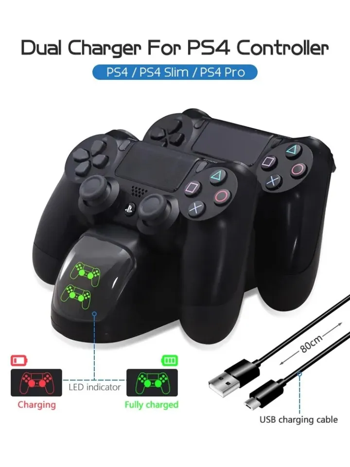 DATA FROG PS4 Charging Station Controller Charger For Wireless PS4